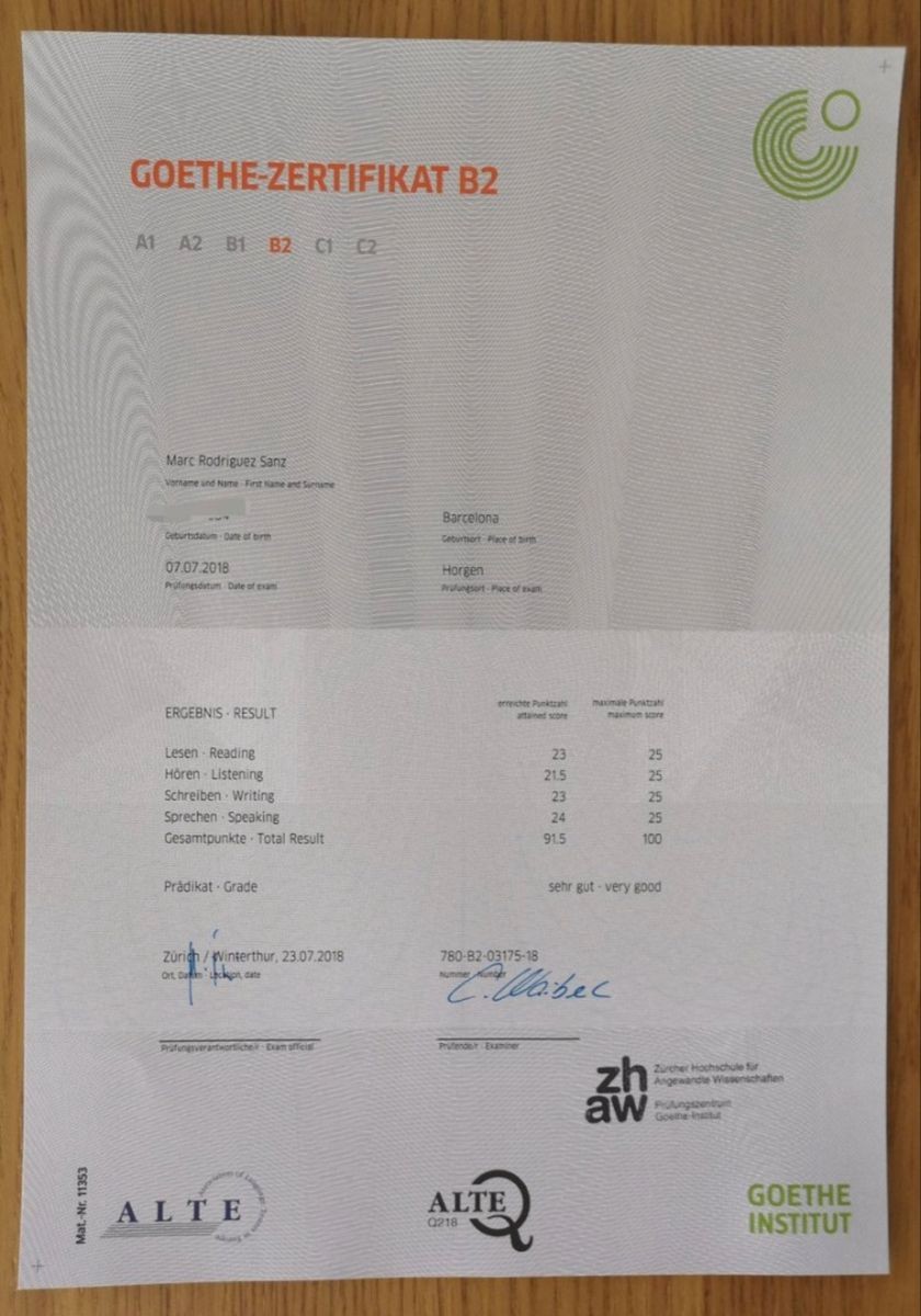Kaufen Sie das Goethe-Zertifikat