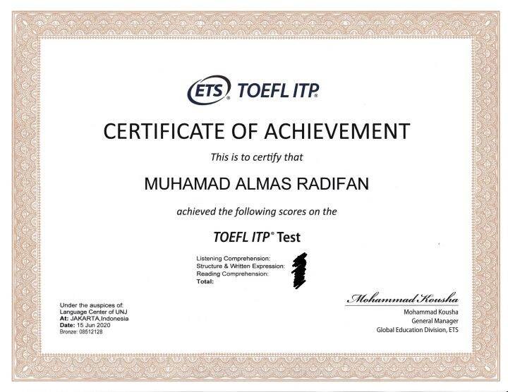 TOEFL-Zertifikat Online Kaufen